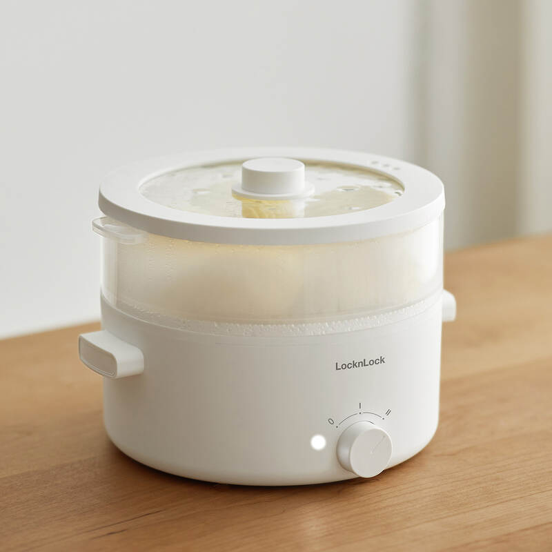 NồI Điện Đa Năng Locknlock Bianco Electric Multipot 220V, 50Hz, 3.0L - Màu Ngà - 1000W, 1350W image number null